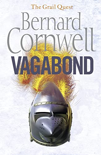 Book cover: "Vagabond" by Bernard Cornwell, featuring a knight’s helmet.