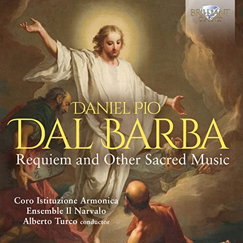 CD cover: painting of Jesus with outstretched arms, text “Dal Barba”.