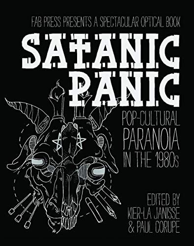 Book cover with white text and a white line-art illustration of a horned skull.