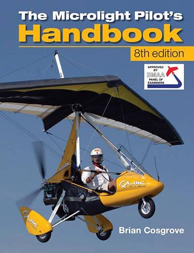 Book cover: “Microlight Pilot’s Handbook” with image of a yellow microlight aircraft.