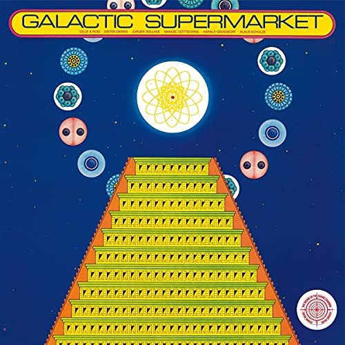 CD cover: colorful geometric shapes and a pyramid on dark blue.
