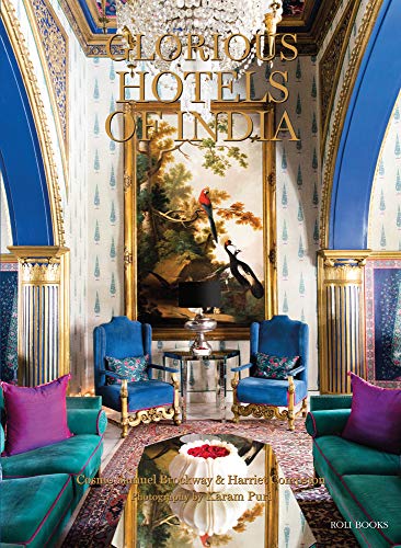 Book cover: “Glorious Hotels of India” showing ornate hotel interior.