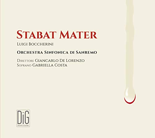 Cream-colored CD cover with red and black text, featuring a teardrop design.