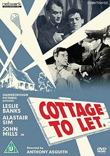 DVD cover for Cottage To Let featuring black and white film stills and text.