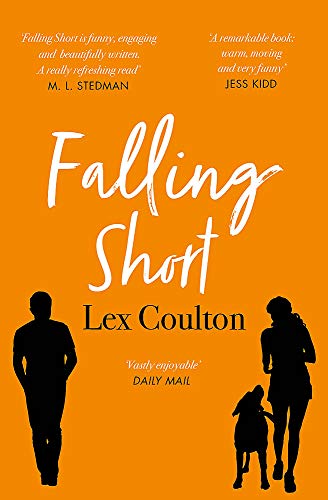 Book cover: orange background, silhouettes of people walking a dog.