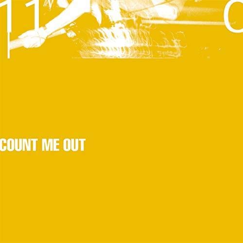 Yellow vinyl record cover with partial image of a person and text.