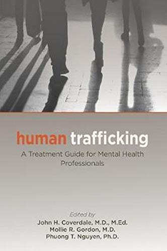 Book cover: "Human Trafficking," a treatment guide for mental health professionals.