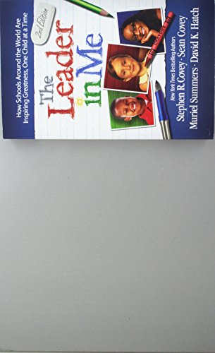 Book cover: "The Leader in Me" with photos of diverse children.