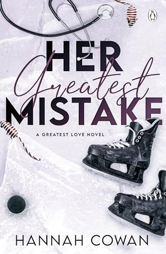 Book cover featuring ice skates, a stethoscope, and a hockey puck on icy background.