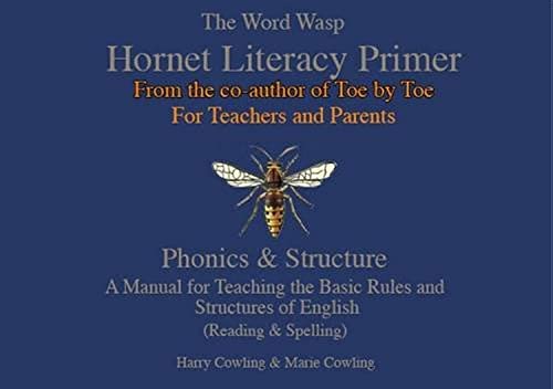 Book cover for The Hornet Literacy Primer with a hornet illustration on blue background.