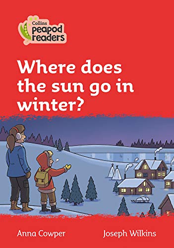 Book cover: children in winter landscape, titled "Where does the sun go in winter?