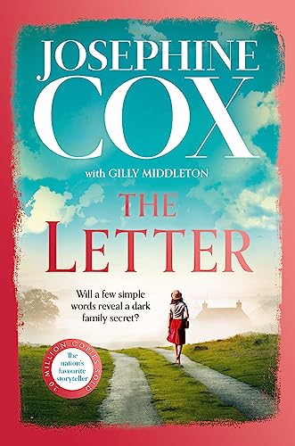 Book cover for “The Letter” by Josephine Cox, featuring a woman on a road.