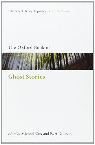 Book cover: "The Oxford Book of Ghost Stories" with a forest image.