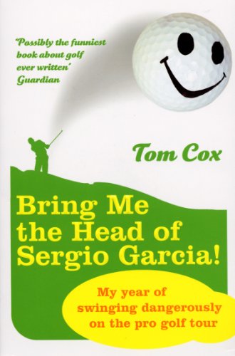 Book cover with a golfer silhouette, a smiling golf ball, and bold title.