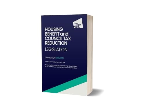 Blue book cover titled “Housing Benefit and Council Tax Reduction Legislation,” 38th edition.