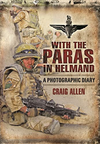 Book cover: soldiers in Helmand, Afghanistan, with parachute regiment insignia.