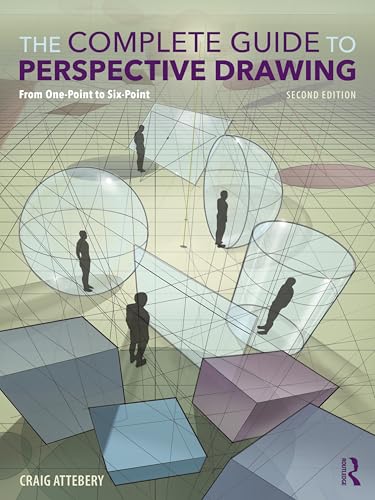 Book cover illustrating perspective drawing with geometric shapes and figures.