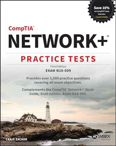 CompTIA Network+ Practice Tests book cover, third edition, Exam N10-009.