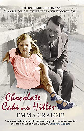 Book cover showing Adolf Hitler sitting on a bench with a young girl.