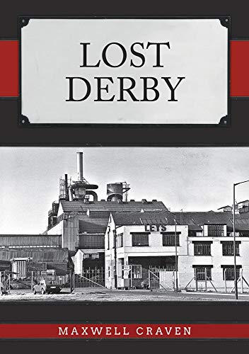 Book cover: "Lost Derby" with a grayscale image of an industrial landscape.