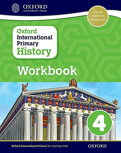 Workbook 4 cover with a green background and image of the Parthenon.