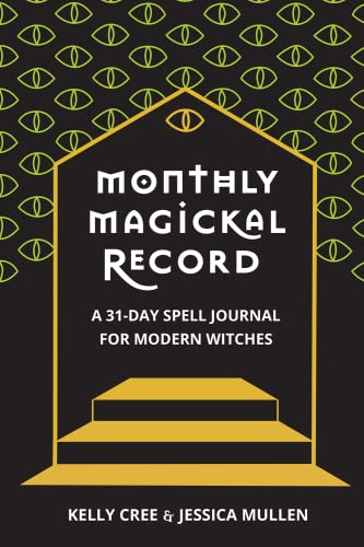 Black journal cover with yellow text and all-seeing eye pattern.