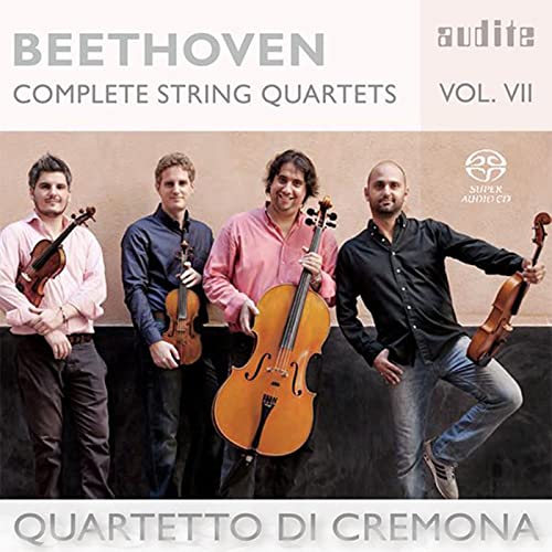 CD cover featuring the Cremona Quartet and Beethoven’s string quartets.