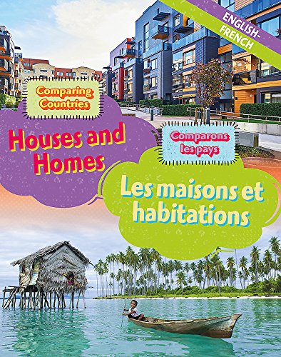 Book cover showing diverse houses and homes in English and French.