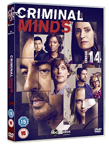 DVD boxset cover for Criminal Minds Season 14 featuring a collage of cast members.