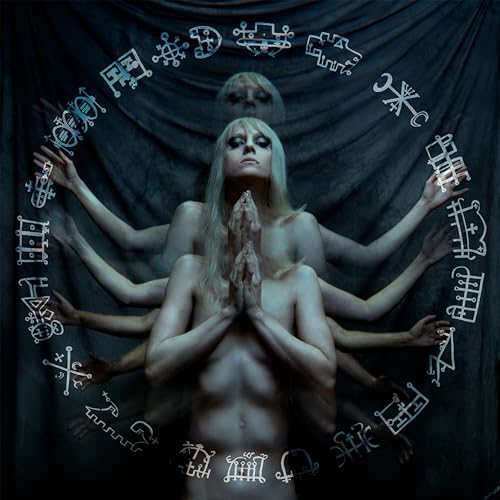 CD cover: ghostly figure with multiple arms and occult symbols.