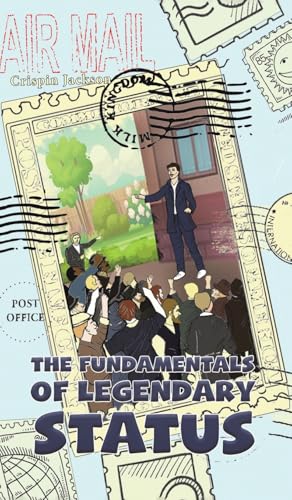 Book cover: illustrated man addressing a crowd within a postage stamp frame.