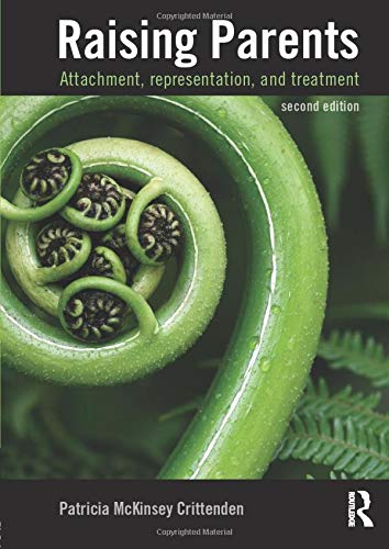 Book cover for Raising Parents featuring a green curled fern frond.