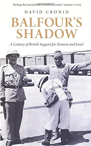 Book cover: "Balfour's Shadow" with historical image of British soldiers.