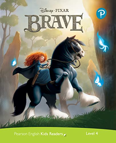 Book cover featuring Merida from Disney’s Brave riding a dark horse.