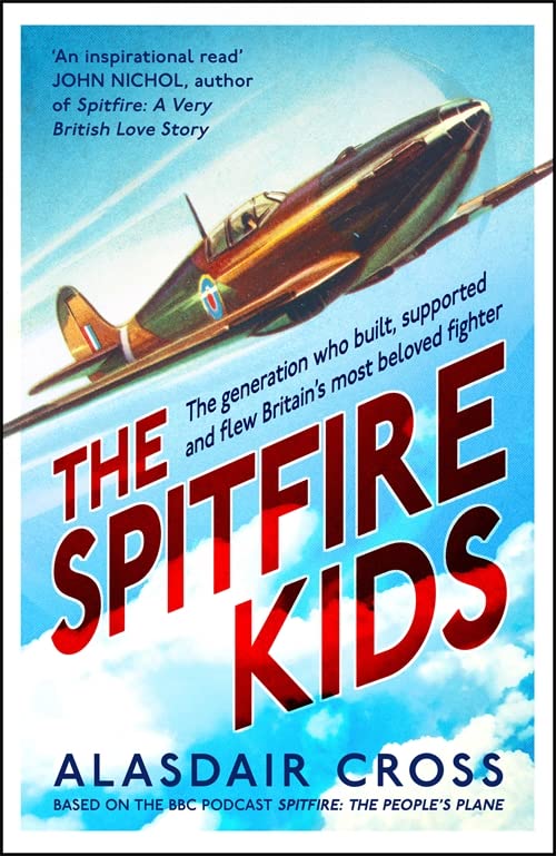 Book cover: a Spitfire fighter plane in flight with bold title text.