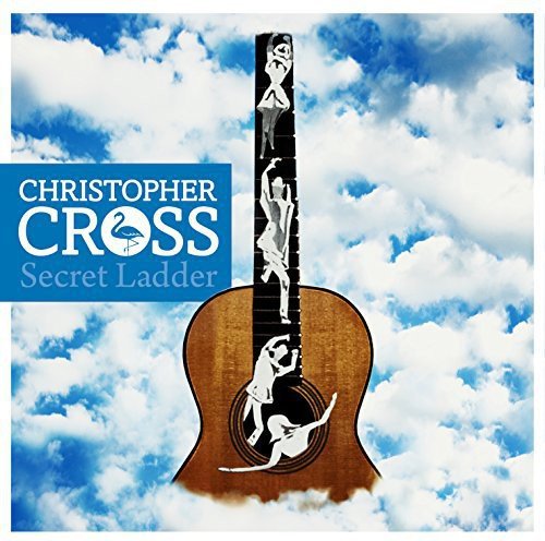 CD cover for Christopher Cross’s “Secret Ladder” with a guitar and dancers.