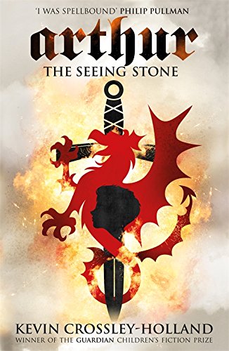 Book cover featuring a red dragon silhouette, a sword, and a boy's profile.