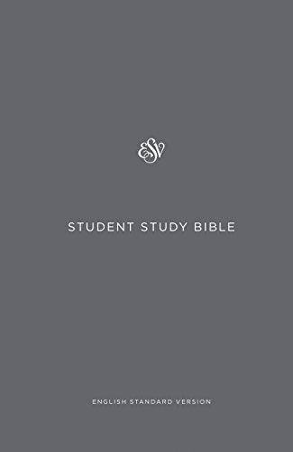Dark gray Bible cover with white text: “Student Study Bible.”