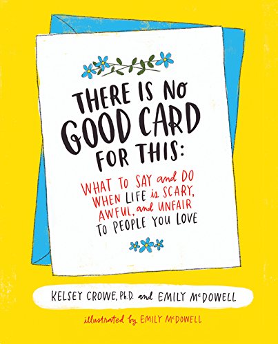 Book cover with hand-lettered title: "There Is No Good Card For This.