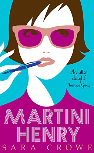 Book cover: woman with pink sunglasses holding a blue pen.
