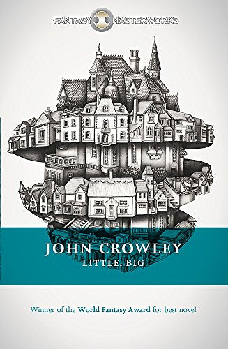 Book cover showing a detailed ink drawing of a stacked, multi-layered fantasy house.