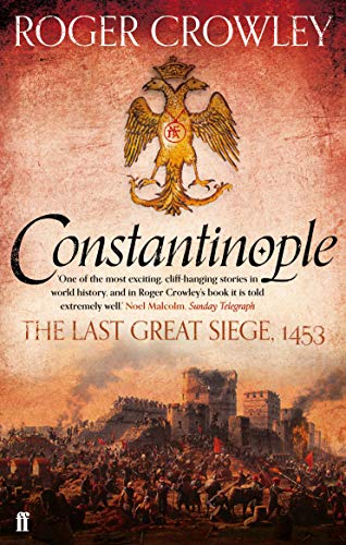 Book cover featuring a double-headed eagle emblem above a painting of a city siege.