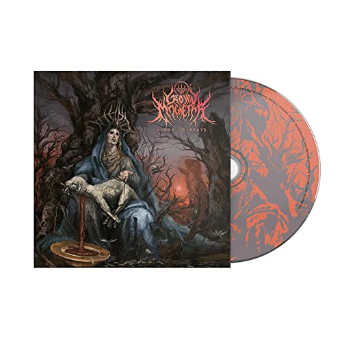 CD case with dark, gothic artwork of a figure with a lamb.