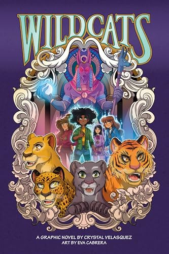 “Wildcats” graphic novel cover with diverse characters and big cats.