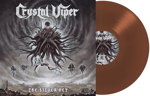 Crystal Viper album cover and brown vinyl record with label detail.