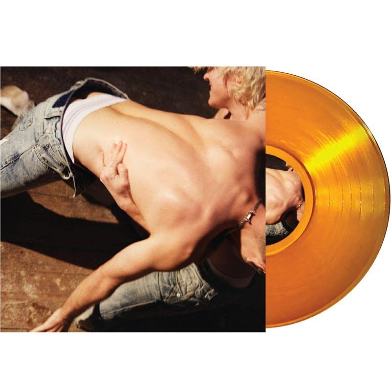 Cub Sport album cover featuring two shirtless men and a gold vinyl record.