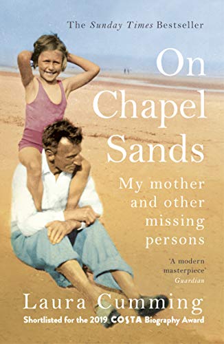 Book cover: father and daughter on a beach, titled “On Chapel Sands.”
