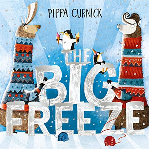 Book cover: animals in sweaters against a blue, snowy background.