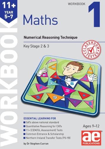 Workbook with numerical exercises, colourful maths problems, for children aged 10-13, paperback, A4 size.