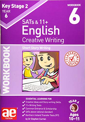 Purple workbook cover with children writing, titled "Short Story Writing" for Year 6.